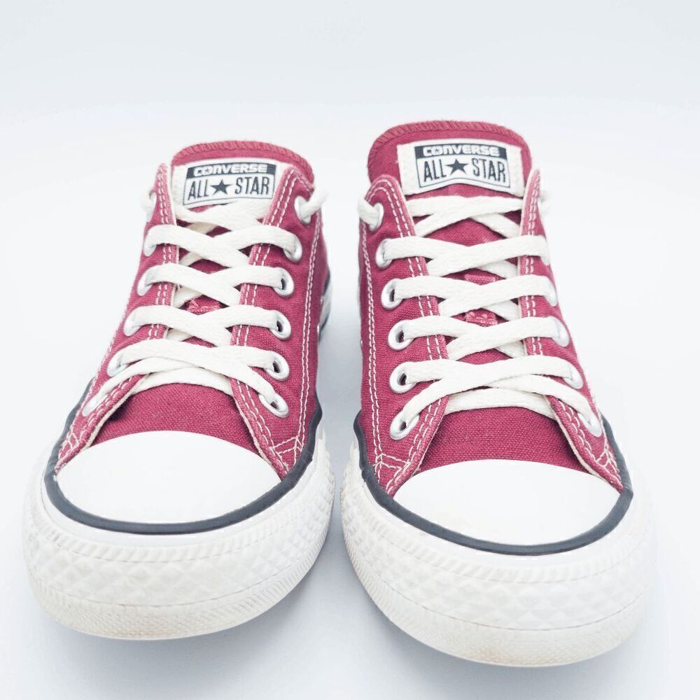 Maroon Converse All Star Low Tops Women's 7